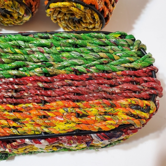 Recycled Bag Planters Handmeade in India from Recycled Bags Multi-colored - Picture 12 of 15